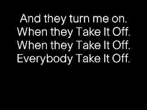 Take It Off Lyrics- Ke$ha
