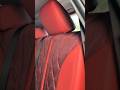 EKR custom red rear seat cover for Toyota install #toyota #automotive #carcare #seatcover