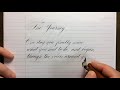 Roundhand Calligraphy
