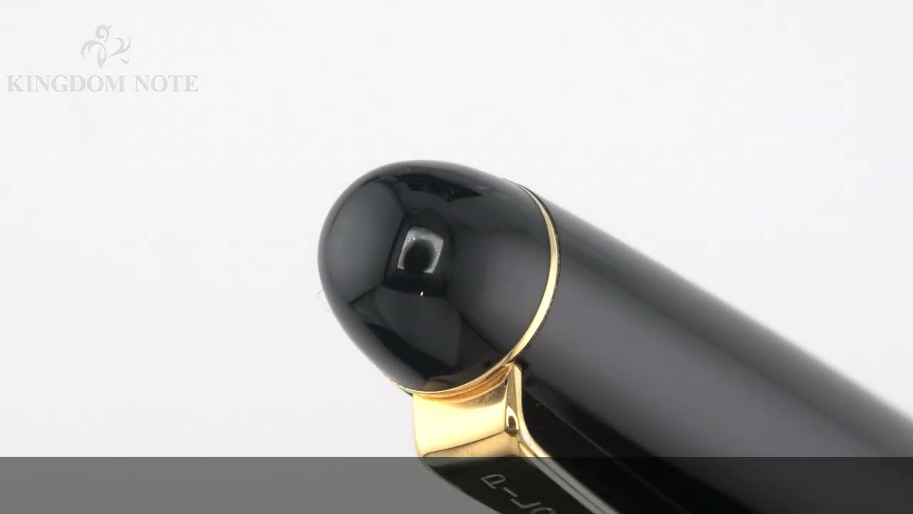 PILOT パイロット 万年筆 カスタム74 ブラック 細字 - YouTube