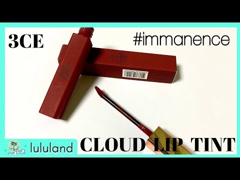 3CE CLOUD LIP TINT Immanence REVIEW - Lululand 루루랜드