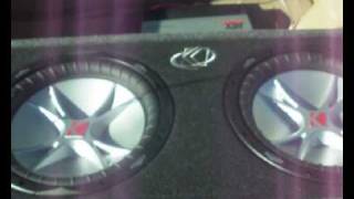 Kicker Comp CVR 12'vs with MTX TA5601 amp