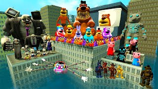 🌊 UNDERWATER CITY ALL FREDDY FAZBEAR FAMILY FNAF MOVIE ICE SCREAM PIGGY ROBLOX SPARTAN KICKING Gmod