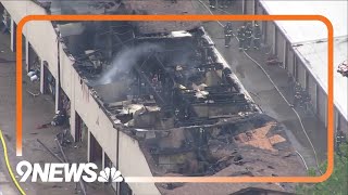 RAW: Aftermath of huge fire at Arvada storage facility