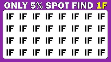 Find the Odd One Out | Test Your Observation Skills | Spot the Different Number and Letter Edition.