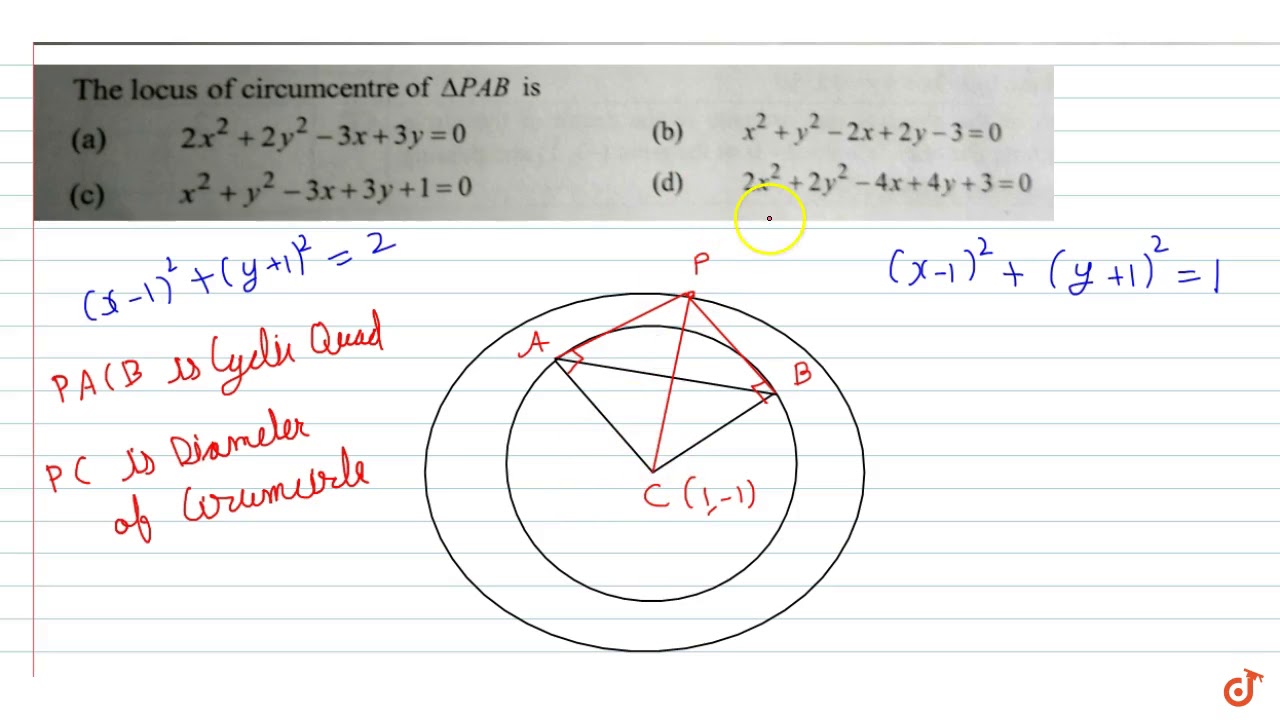 Let C 1 X 2 Y 2 2x 2y 0 And C 2 X 2 Y 2 2x 2y 0 Are Two Given Circles From A Mov Youtube