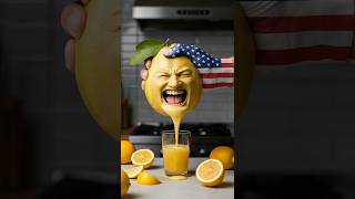 When Fruits Scream… and You Still Juice Them 😱🍋#cursedfruit #aiartcommunity #weirdcore #foryou