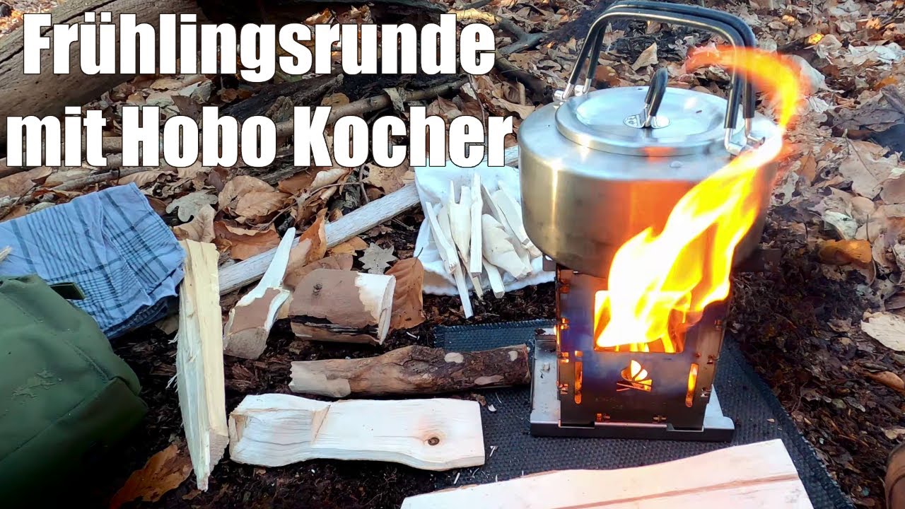 Frühlingstour mit Hobo Kocher in der Waldküche 