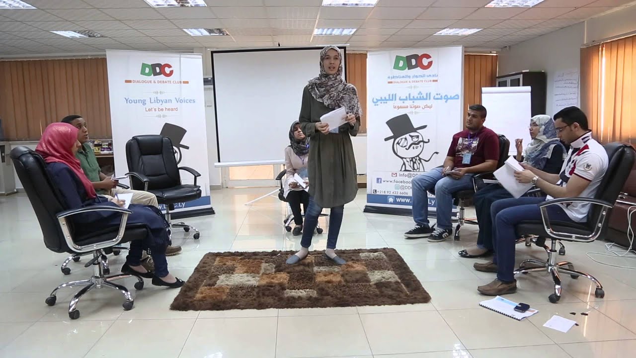 ورشة عمل كلية الآداب  - جامعة مصراتة - نادي الحوار والمناظرة DDC