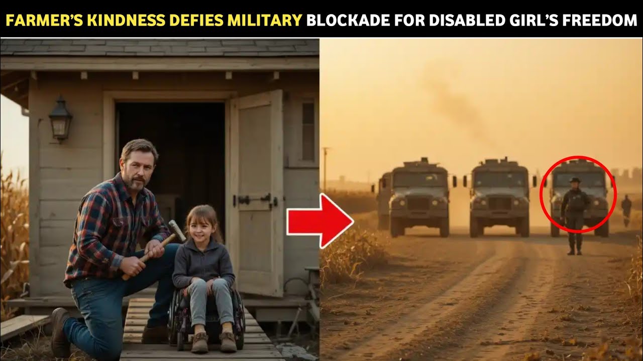 A Struggling Farmer builds a ramp for a disabled girl. By morning, a military convoy blocks his road