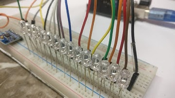 Balancing LEDs using MPU6050.