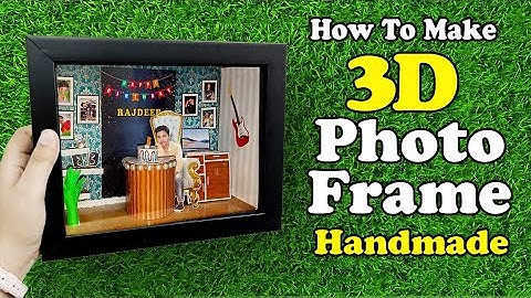 How to make 3D Photo frame Handmade | Miniature Frame | Shadow Box #gift | Hunar Ki Dunia