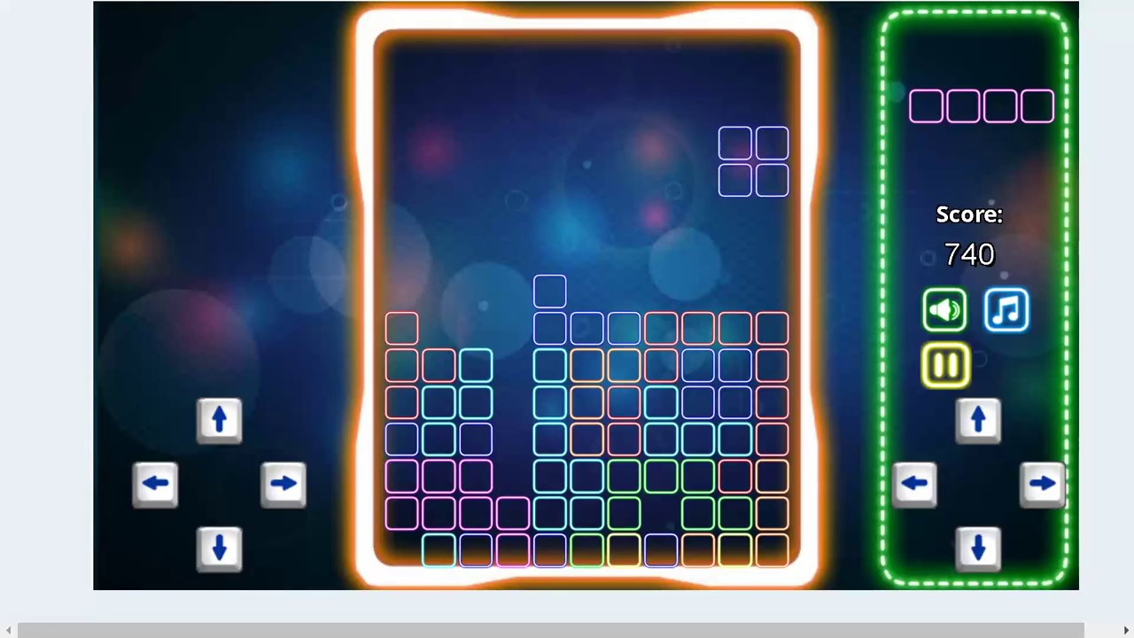 NEONTRIS NEON TRIS ~ TETRIS TYPE ONLINE FROM GAMES GR - YouTube