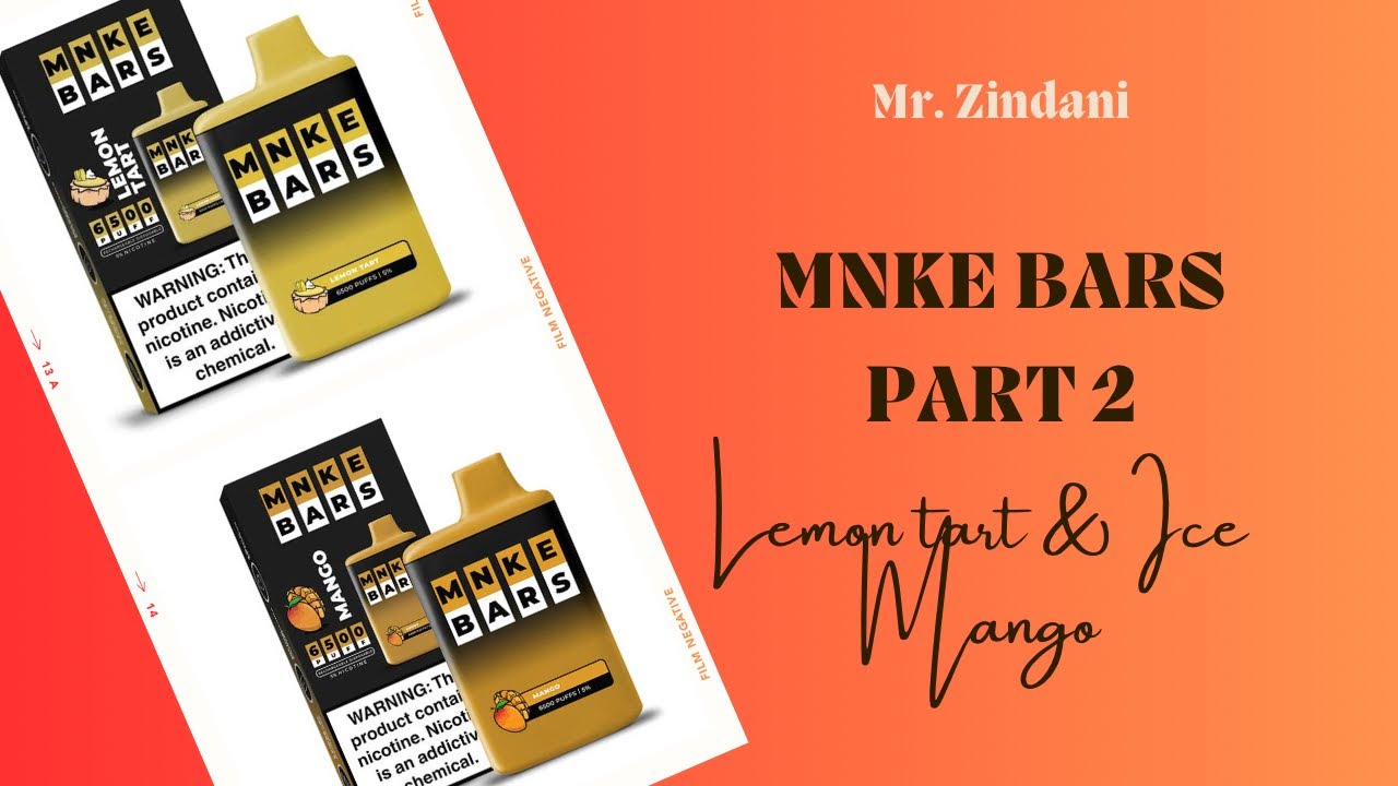 MNKE bars by Vapetesia || Part 2 || Lemon Tart & Mango Ice || Mr. Zindani || Review || Mr.Zindani