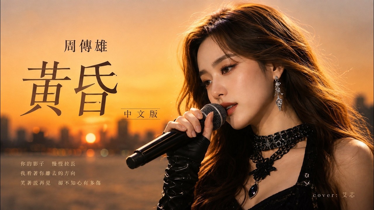 開口跪！《黃昏》純中文版｜艾芯Cori 溫柔演繹｜深夜療癒必聽，讓你忘掉一切煩惱｜Mandopop Cover