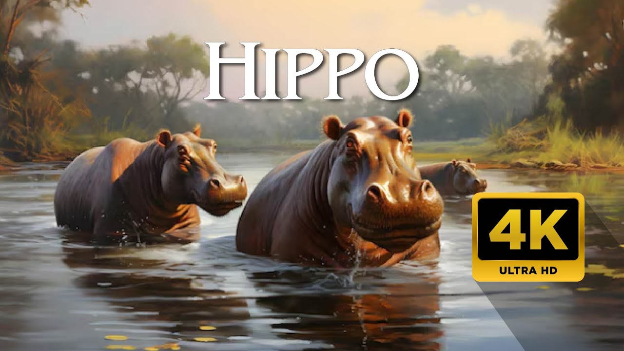 HIPPO - 8K Relaxing Scenery Film with Soothing Music
