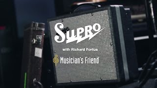 Supro 1600 Supreme 25W 1X10 Tube Guitar Combo Amplifier With Guns N Roses Guitarist Richard Fortus