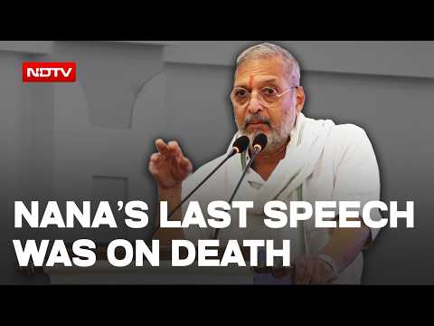 Nana Patekar Last Speech LIVE | "We All Have To Go Some Day": Nana Spoke About Death 4 Days Ago