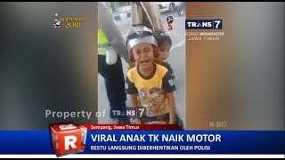 TRANS7 JATIM - Viral Anak TK Naik Motor, Dicegat Polisi di Sampang Madura