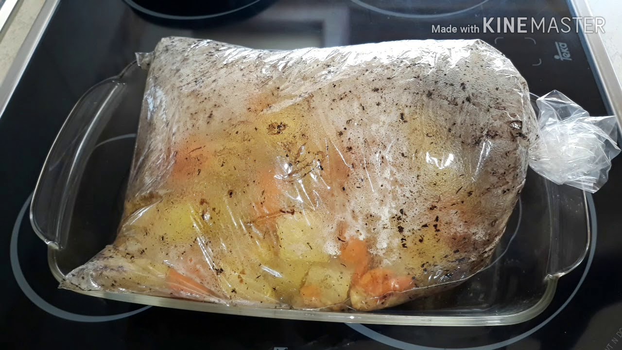 PATATAS ZANAHORIAS Y CEBOLLA EN BOLSA DE ASAR,FACILÍSIMO -