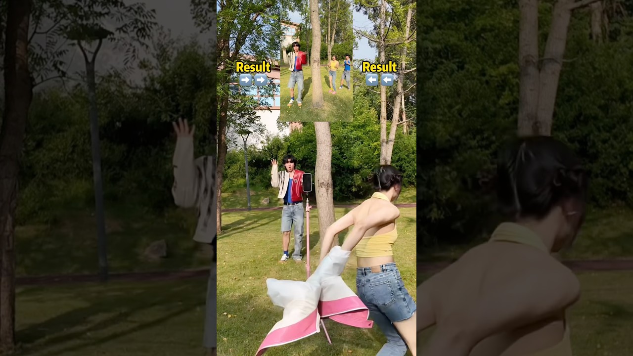 Size Change Effect Tutorial😆#behindthescenes #dance #funny