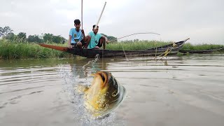 Amazing Hook Fishing Video Traditional little Boy Catching By Hook Fishing in Ponds Part 3