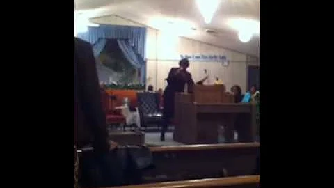 My Mother Evangelist Valencia Swift going in!!!!! ...