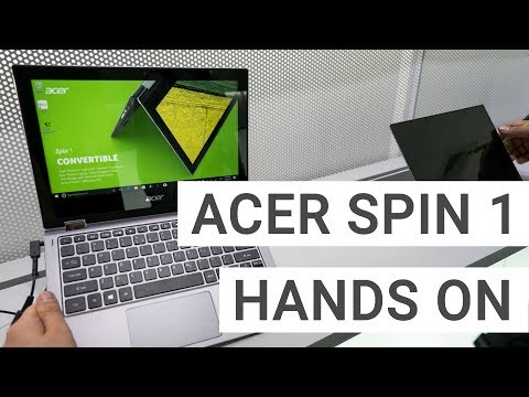 Acer Spin 1 Convertible: Hands On & Quick Review