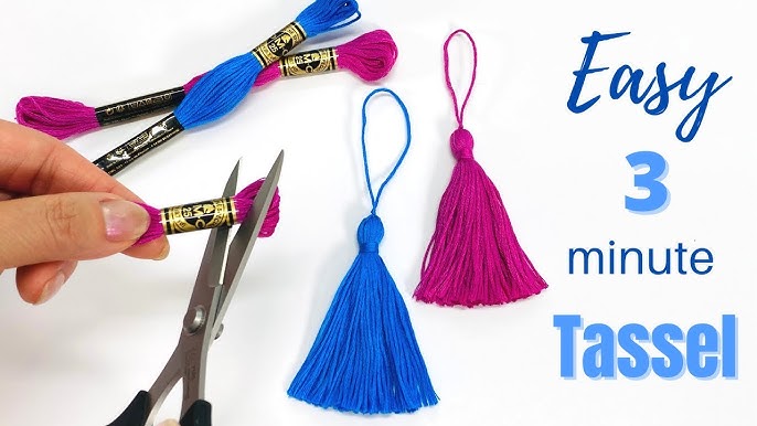 How I Make My Bookmark Tassels- Quick Tutorial 