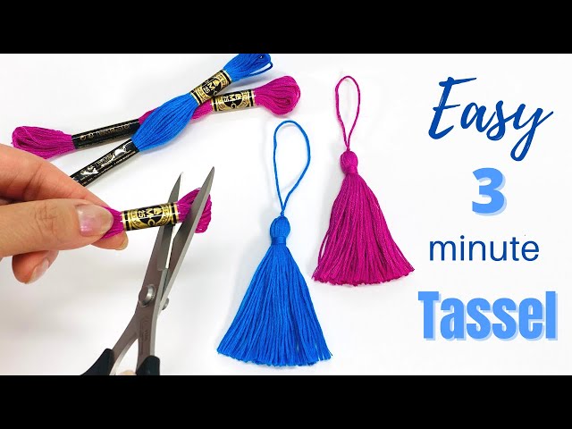 Multiple Small Tassel tutorial / Making matching mini tassels the easy way!  