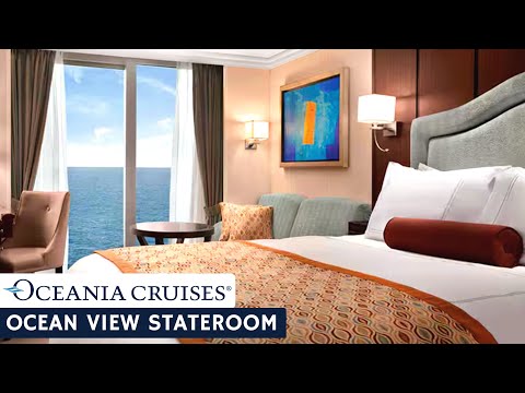 Oceania Marina Deluxe Ocean View Stateroom walkthrough tour
