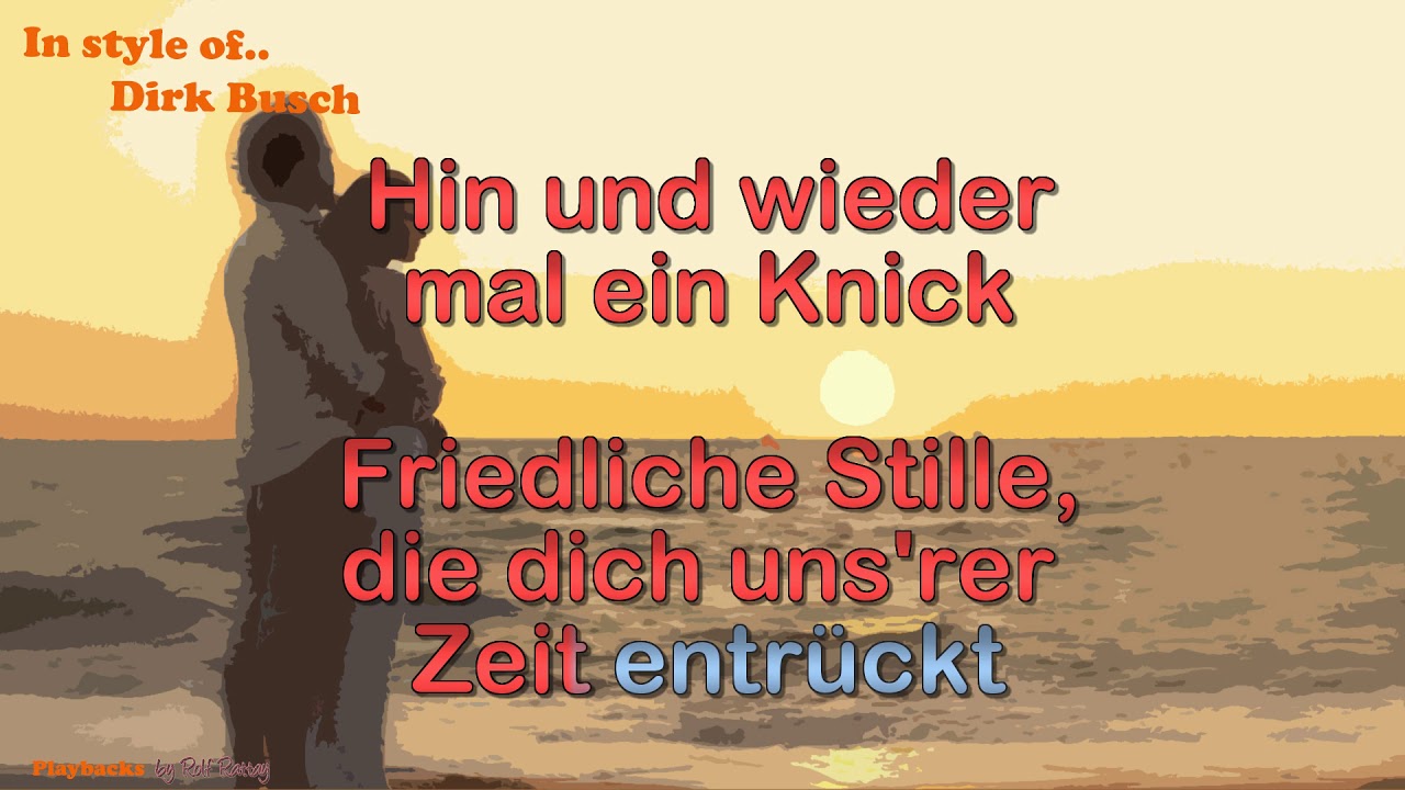 Dirk Busch Liebst Du Auch Den Rauhen Wind