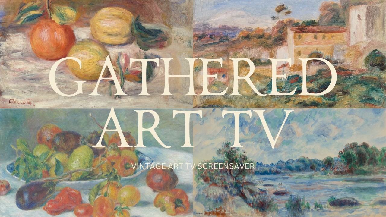 2 HR Rotating Art with Classical Music -Pierre-Auguste Renoir| Frame TV Display, Vintage Art for TV