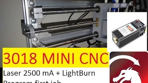 3018 mini cnc Laser 2500 mW  + LightBurn program : Engrave text