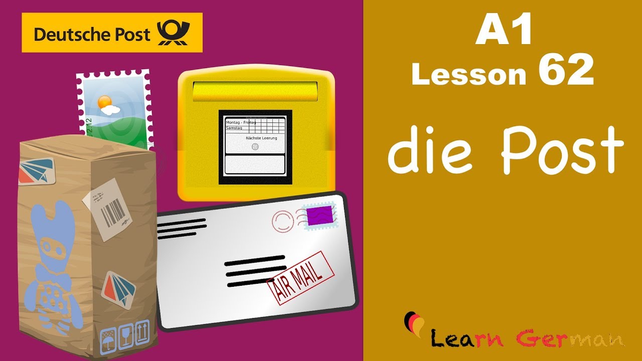 ⁣A1 - Lesson 62 | Die Post | The post office | Learn German for beginners