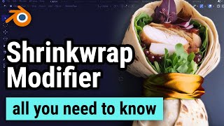 Shrinkwrap Modifier - Blender Tutorial for Beginners - Basics