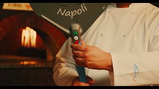 Rectangular perforated pizza peel Naples
