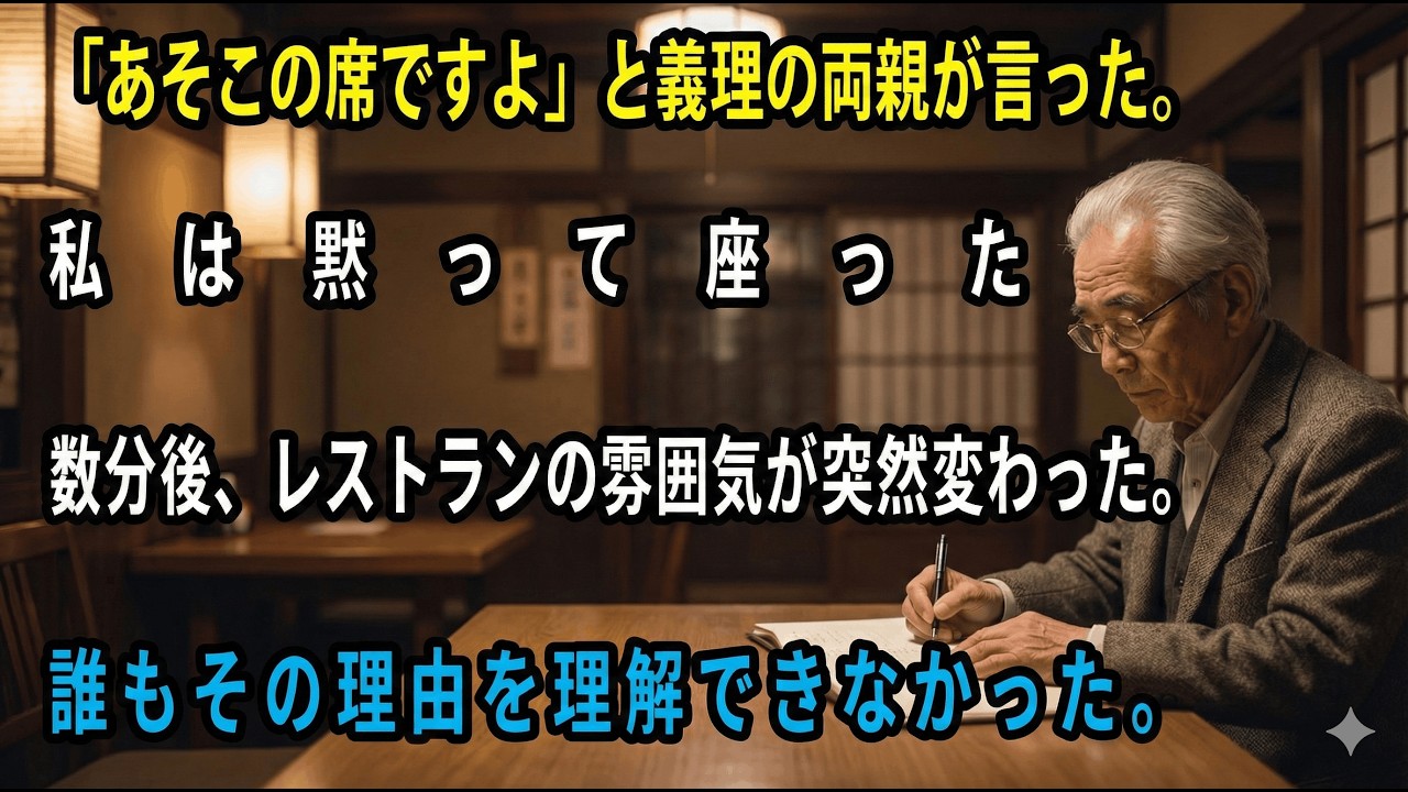 義両親が私に別席を強要！家族旅行で空気が凍りついたワケ