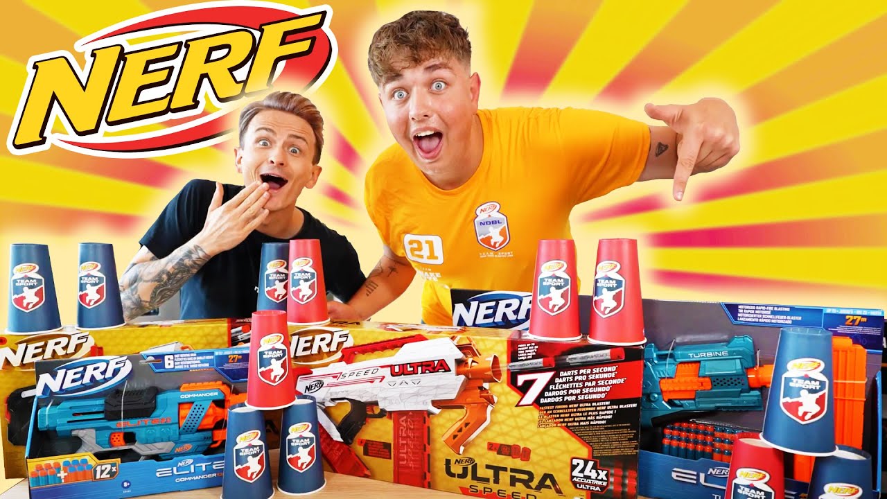 Dima und Smiley testen die Nerf Blaster von der NDBL2022! 😱😍