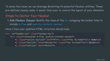 How to Center Your Navbar Content Using Bootstrap 4