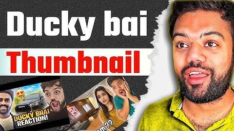 How To Make Thumbnail like ducky bhai | ducky bhai jaisa thumbnail kaise banaye | thumbnail tutorial