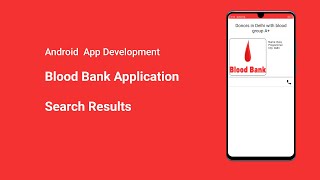 Blood Bank Application In Android | Search Results screenshot 3