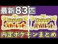 【ポケモンSVスカーレット/バイオレット】内定・追加ポケモン８３匹を世代ごとに一覧まとめ