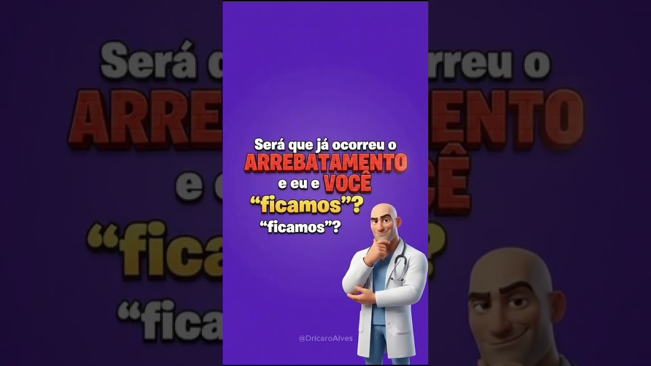 Será que já ocorreu o ARREBATAMENTO e eu é VOCÊ "ficamos"?