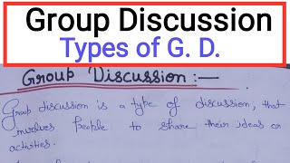 What is Group Discussion? Types Of Group Discussion || Tools for group discussion #communication