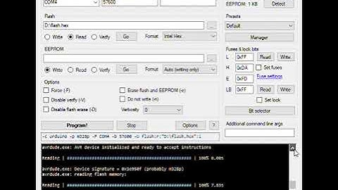 Use AVRDUDESS to Read Flash