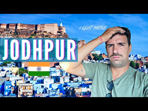 I AM IN JODHPUR (but I am tired)😣🇮🇳 SHOULD I QUIT HERE?  EXPLORING THE BLUE CITY OF INDIA