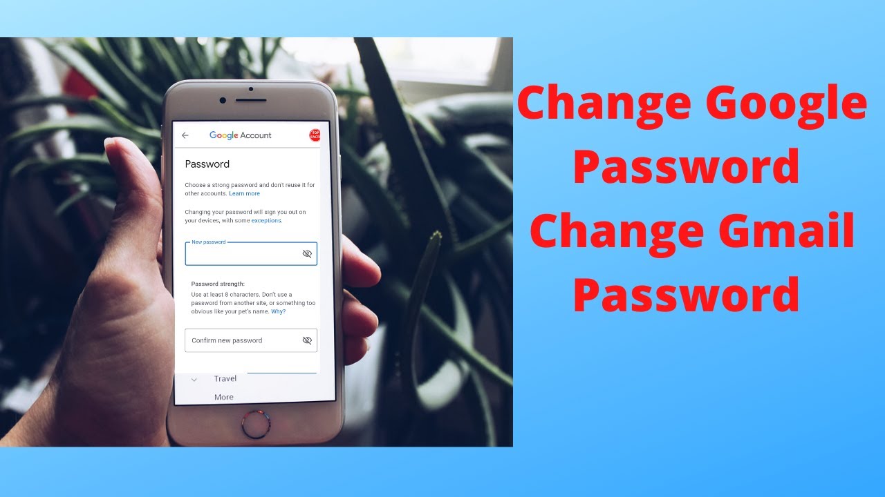 How To Change Your Google Account Password | How To Change Your Gmail ...