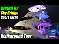 2019 Viking 92 Sky Bridge Sport Yacht - Walkthrough - 2018 Fort Lauderdale Boat Show