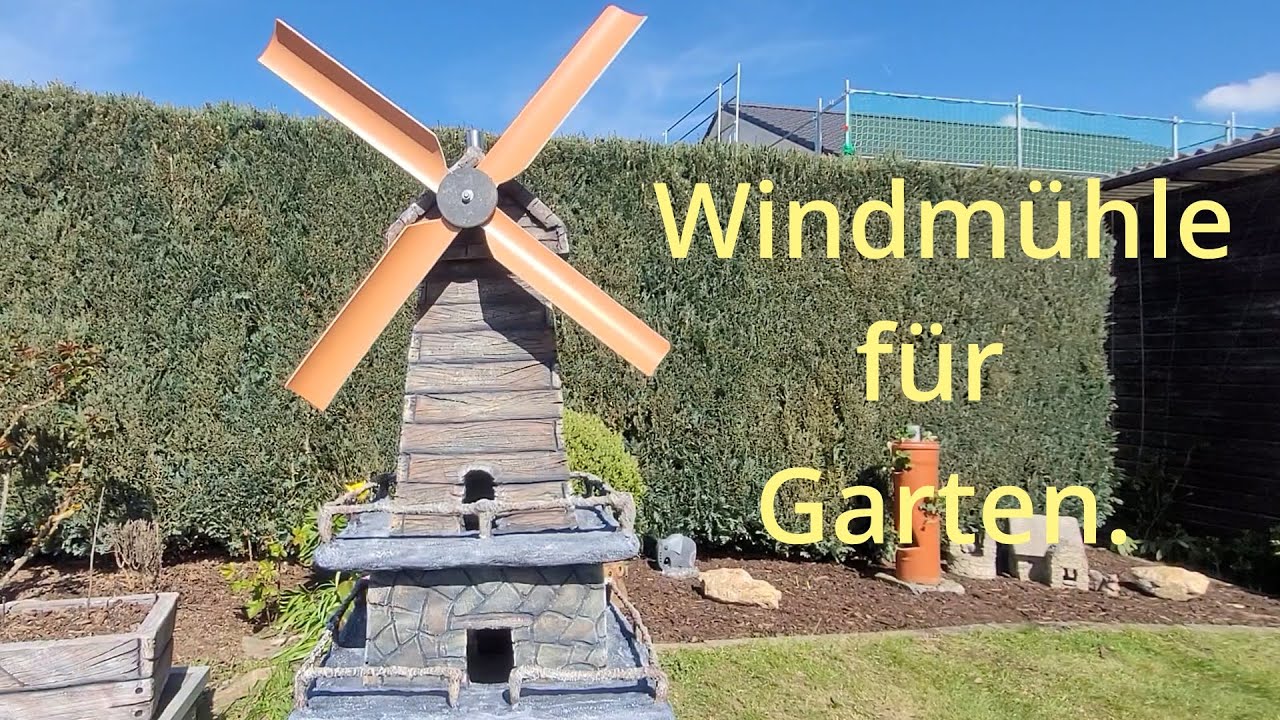Wetterfeste Deko für draußen.Windmühle für Garten bastteln YouTube